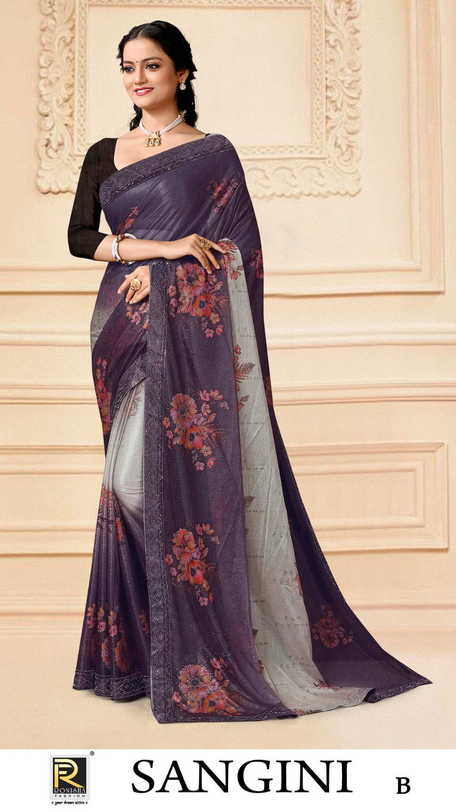 Sangini By Ronisha Lycra Printed Sarees Catalog